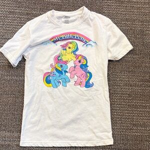 My Little Pony White Tee with Colorful Characters